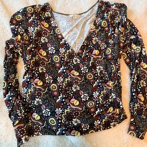 Boden Faux wrap floral top // Sz 20/22